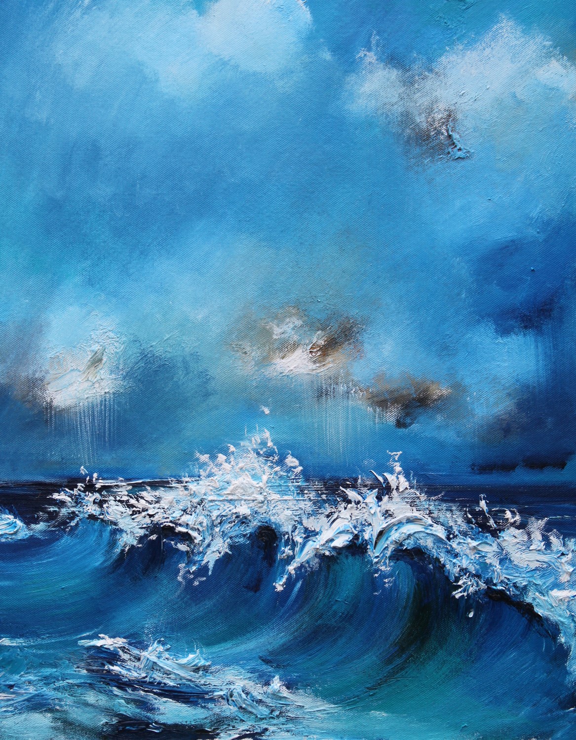 'Tumbling waves' by artist Rosanne Barr